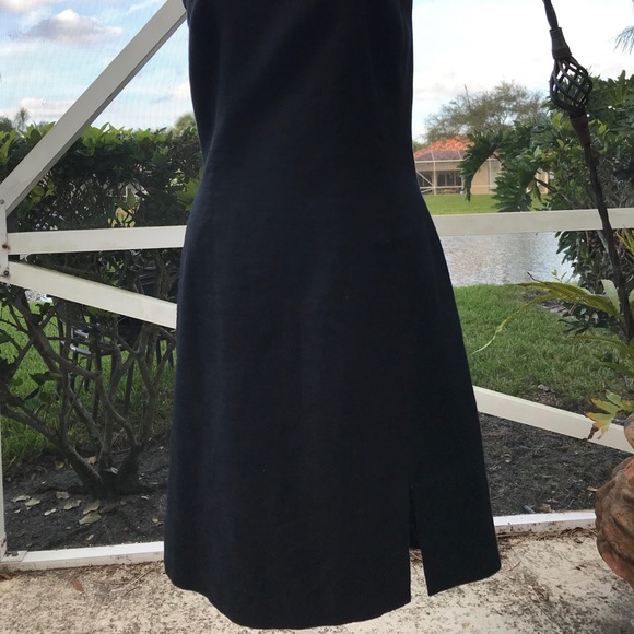 Laundry Shelli Segal Black Halter Dress Sz 10 /12 - Picture 7 of 8